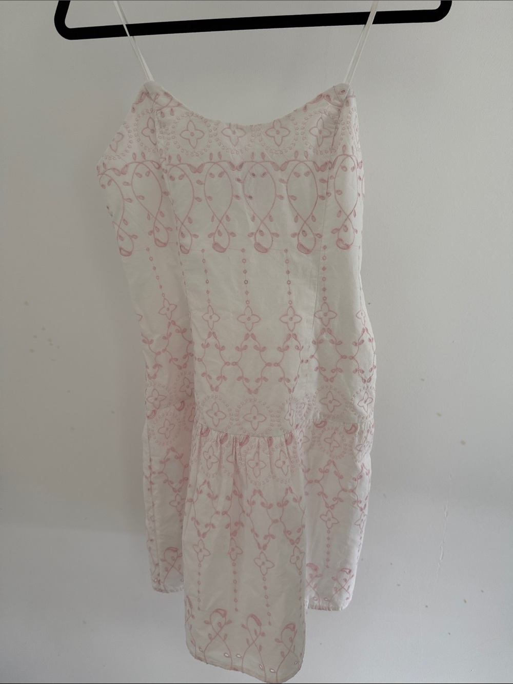 NWt Roller Rabbit x Target White Eyelet Sundress with Pink Embroidery
